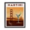 Stupell Industries Retro Martini & Bridge View Floating Frame, design by Brett Blumenthal